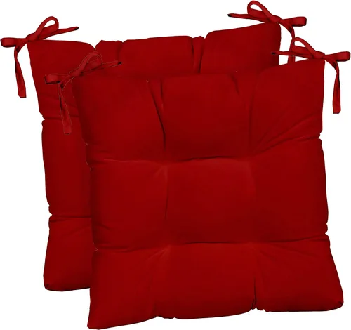 Miniatura 52 de RSH DECOR Juego de 2 cojines de asiento para silla de comedor para interiores y exteriores, 16 x 16 x 2 pulgadas, color a elegir