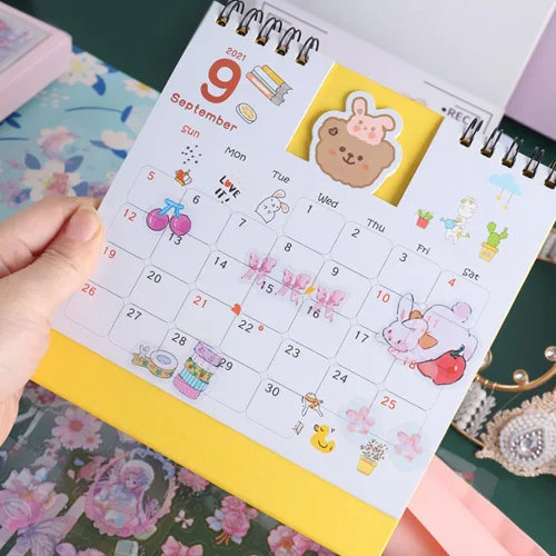 Miniatura 7 de Conjunto de calcomanías lindas de animales (100 hojas) - Kawaii transparentes de PET de dibujos animados decorativos para álbum de recortes, diario