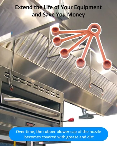 Miniatura 4 de Tapones de goma para supresión de cocina, sistemas de ventilación A, aptos para piranha, kit de tapas de grasa industrial, 20 tapas