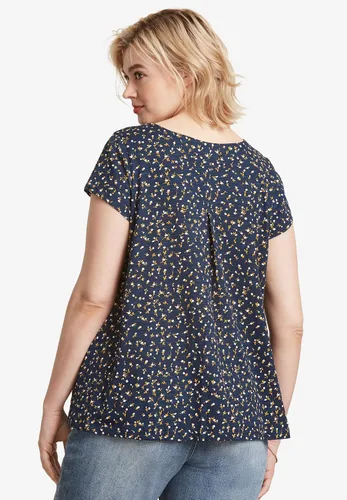 Miniatura 3 de ellos Camiseta de punto trapecio de talla grande para mujer