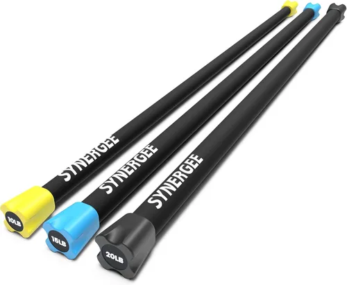 Miniatura 12 de Synergee - Juego de barras de entrenamiento con peso, varios pesos disponibles, acolchadas, para tonificar el cuerpo, ganar fuerza y mejorar