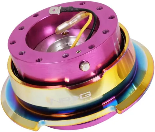Miniatura 4 de NRG Innovations NRG-SRK-280BK-CG GEN 2.8 - Adaptador de liberación rápida para volante, 6 agujeros y 6 x 70 y 0.236 x 2.913 in, patrón de pernos