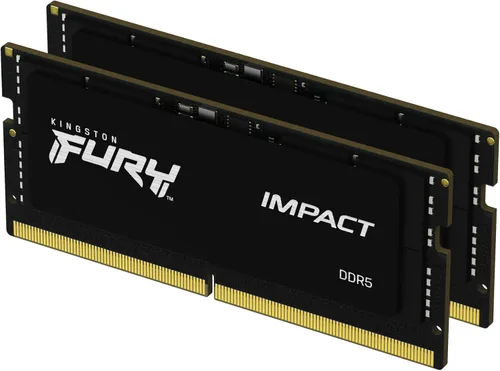 Kingston FURY Impact - Kit de memoria para portátil DDR5 CL40 de 64 GB (2 x 32 GB) 5600 MT/s | Menor consumo de energía | Intel XMP 3.0 | Plug N