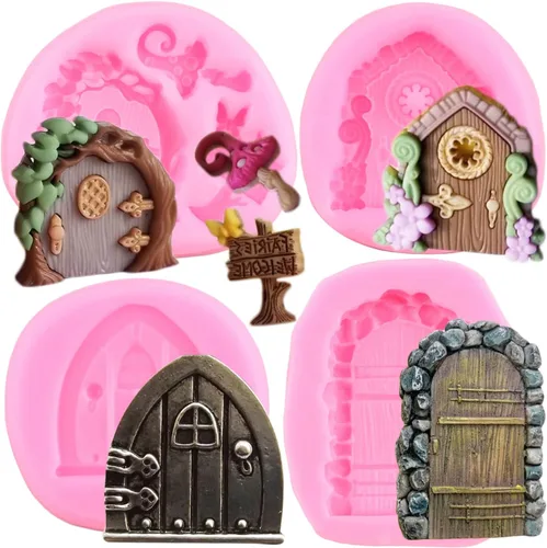 Miniatura 11 de Mujiang Diseño de textura de pared de ladrillo, moldes de silicona con textura de piedra para puerta, camino de piedra, moldes para fondant