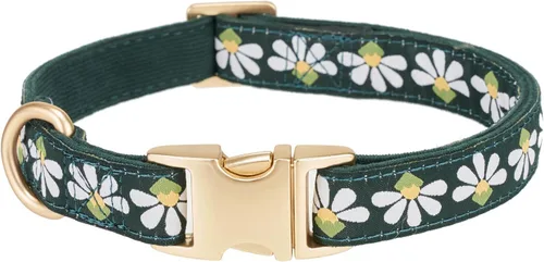 Miniatura 10 de Collar de algodón suave para perro con hebilla de metal, ajustable, resistente, cómodo, collares de pana para perros pequeños, medianos y grandes