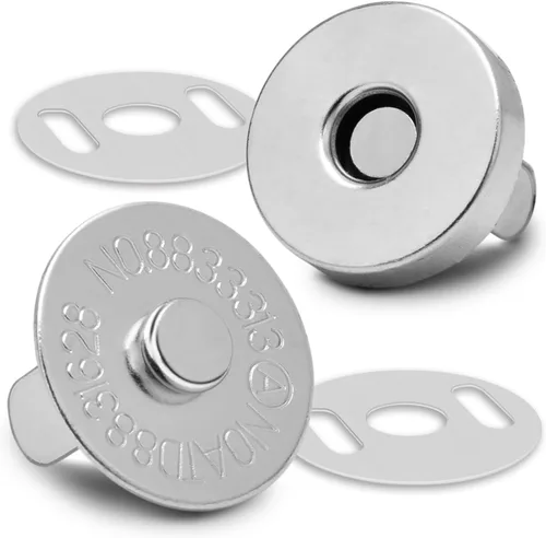 Miniatura 8 de CooBigo 24 juegos de broches magnéticos para cierres de bolso de 14 mm, kit de repuesto de broches magnéticos para bolsos y bolsos de mano, ropa