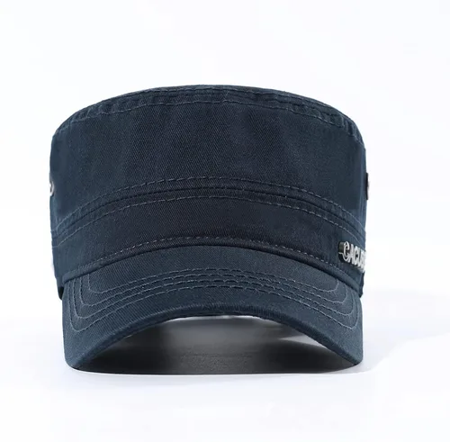 Miniatura 5 de CACUSS Men's Cotton Army Cap Cadet Hat Trucker Dad Hat Military Flat Top Adjustable Classic Baseball Cap