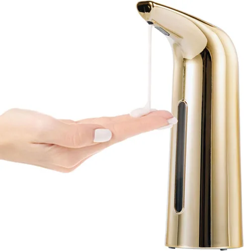 Dispensador de jabón automático sin contacto para baño y cocina, dispensador de jabón líquido de manos, IPX6 resistente al agua, 14 onzas líquidas