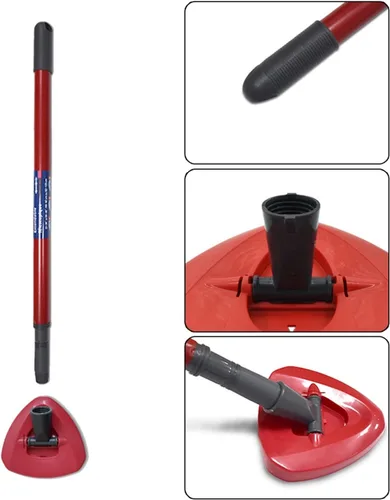 Miniatura 3 de Kit de mango y base de repuesto, piezas de trapeador giratorio, accesorios de repuesto de mano. Compatible con Easywring Rinseclean
