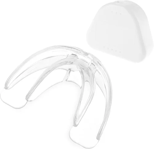 COMNICO Protectores bucales deportivos de fútbol con estuche, soportes para dientes juveniles, baloncesto transparente, lucha libre, boxeo,