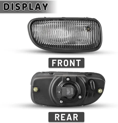 Miniatura 8 de Luces antiniebla aptas para Jeep Grand Cherokee 1999 2000 2001 2002 2003 con bombillas halógenas 1 par