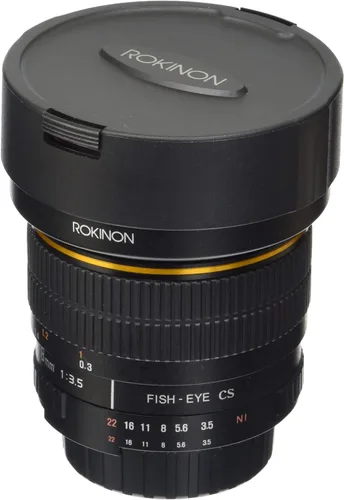 Rokinon FE8M-N 0.315 in F3.5 Fisheye lente fija para Nikon (negro)