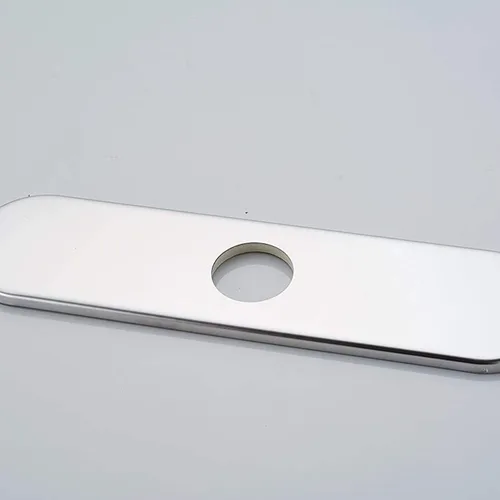 Miniatura 3 de Homevacious 10.2 pulgadas grifo del fregadero del baño o grifo de cocina placa base agujero cubierta placa cromo circular acero inoxidable