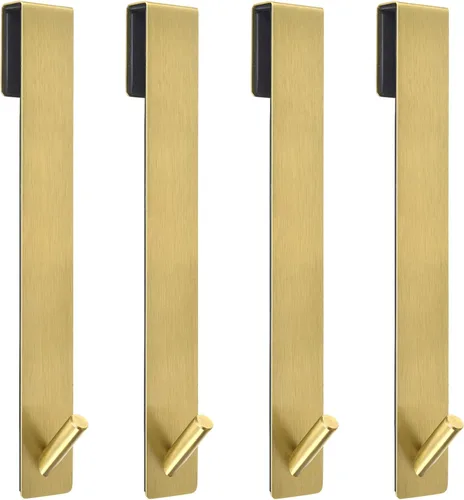 Miniatura 22 de Kontoyo Ganchos para puerta de ducha (7.5 pulgadas), ganchos extendidos sobre la puerta para puerta de ducha sin marco, bata, toalla, paquete de 2