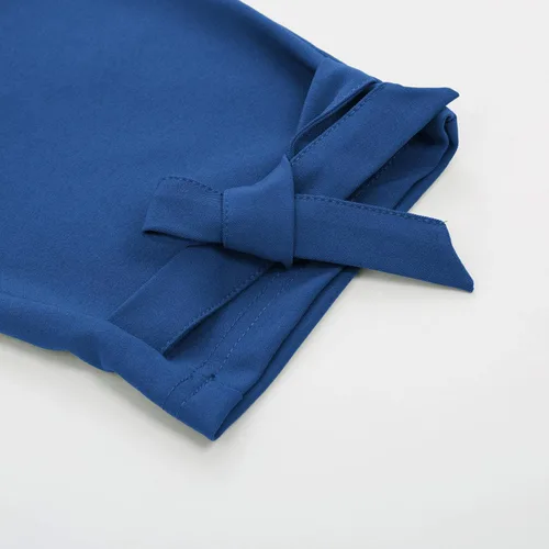 Miniatura 5 de GRACE KARIN - Pantalón deportivo tipo lápiz para mujer, diseño informal de tiro alto para el trabajo, con lazo y bolsillos