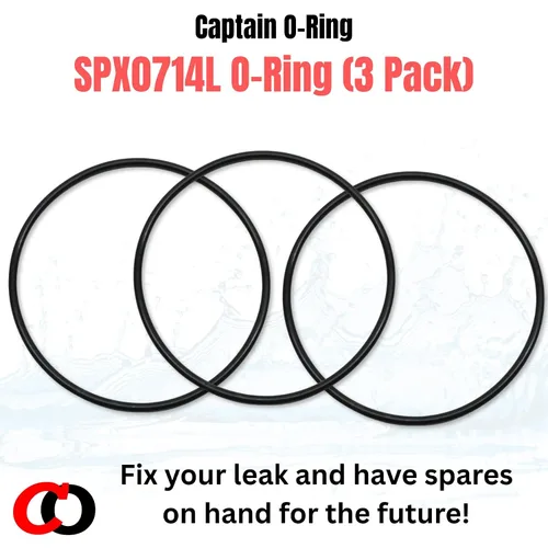 Miniatura 7 de Captain O-Ring – Reemplazo de juntas tóricas SPX0714L para válvulas multipuerto Hayward SP0714T Vari-Flo y sistemas de filtro de arena (paquete de 3)