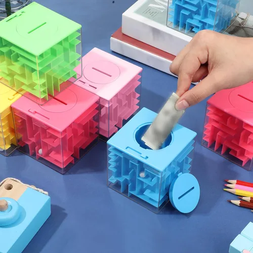 Miniatura 5 de Paquete de 10 cajas de rompecabezas de laberinto de dinero para regalo en efectivo, divertido soporte para dinero, cajas de regalo de rompecabezas