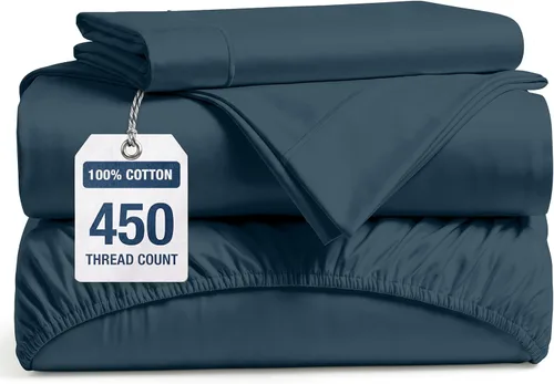 Miniatura 27 de LANE LINEN - Sábanas tamaño Split King para cama ajustable, 450 hilos, 100% algodón, 2 sábanas bajeras individuales XL, con bolsillo profundo