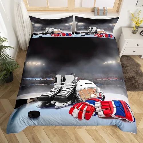 Miniatura 8 de Erosebridal Juego de ropa de cama de faro, tamaño individual, funda de edredón náutica de gaviota, funda de edredón con estampado de paisaje marino