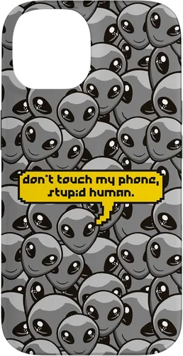 Miniatura 4 de Funda para iPhone 13 Pro Alien Dont Touch My Phone Stupid Human Funny Space Lover Case