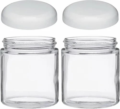 Miniatura 19 de JARMING COLLECTIONS Tarro de almacenamiento de vidrio de boca extra ancha de 32 onzas con tapa de plástico sin BPA – Tarro Mason hermético