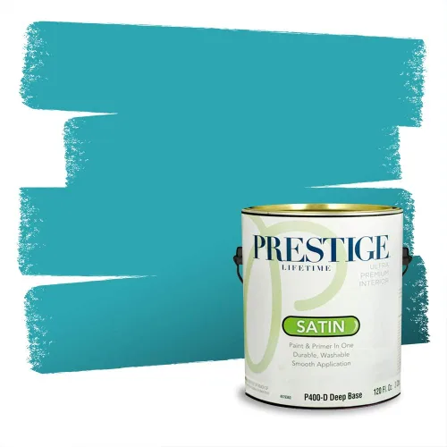Miniatura 1539 de Pintura Exterior + imprimación PRESTIGE, todo-en-uno, 1 galón, acabado mate, color comparable al Valspar* Royal Gray* VS151-Gris real