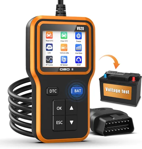 Miniatura 9 de Escáner OBD2 con batería de actualización y probador - Herramienta de diagnóstico para autos que comprueban la luz del motor y la preparación