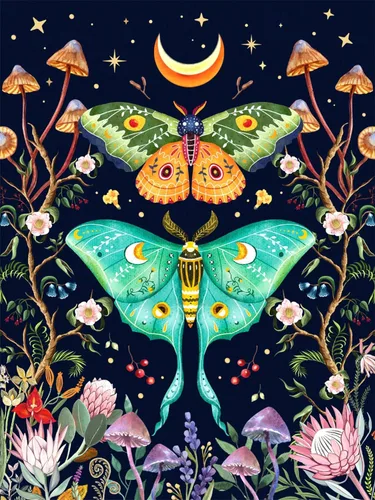 Miniatura 9 de Kits de Arte de Diamantes de Gato de SANYUN para Adultos, Kits de Pintura de Diamantes de Noche Estrellada, Pinturas de Animales con Diamantes