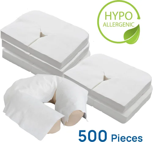 Miniatura 2 de EarthLite Fundas desechables para cuna facial – De grado médico, ultra suaves, lujosas, antiadherentes, cubiertas faciales para masaje/cubiertas