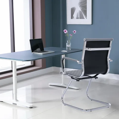 Miniatura 4 de BESTANO Sillas de oficina para invitados, sillas de recepción, sillas de sala de espera, juego de 6 sillas de sala de conferencias con respaldo Gris