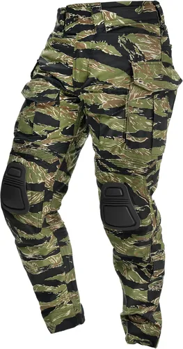 Miniatura 7 de IDOGEAR Pantalones de combate G3 para hombre con rodilleras, pantalones de camuflaje múltiple Airsoft Caza Paintball Pantalones tácticos al aire