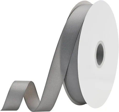 Miniatura 45 de Cinta blanca de grogrén de 1-1/2 pulgadas x 50 yardas para envolver regalos, muy adecuada para decoración de bodas, ramos, manualidades, costura