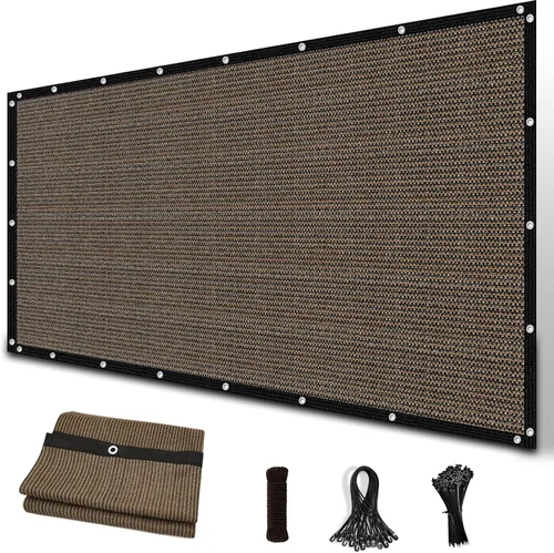 Amagenix - Tela para proteger del sol del 90% con ojales, 10' x 14' Reemplazo de toldo para pérgola, pantalla de privacidad para jardín de patio al
