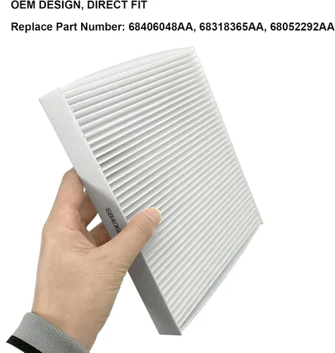 Miniatura 5 de 68406048AA Filtro de aire de cabina y filtro de puerta de acceso de repuesto para Dodge Ram 1500 2500 3500 4500 5500 Avenger Caliber Journey Compass