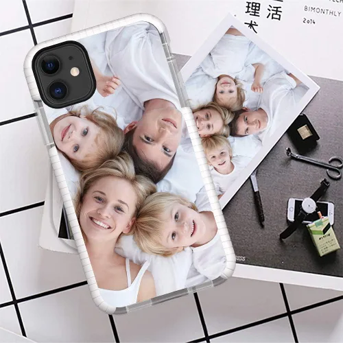 Miniatura 7 de Styletify Funda de teléfono con foto personalizada para iPhone 11, collages de múltiples imágenes, funda de impacto personalizada a prueba