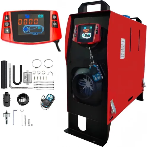 Miniatura 4 de ZHIBANG - Calentador de aire diésel todo en uno, calentador de estacionamiento de 12V/8KW, calentador diésel con pantalla LCD inteligente, tanque