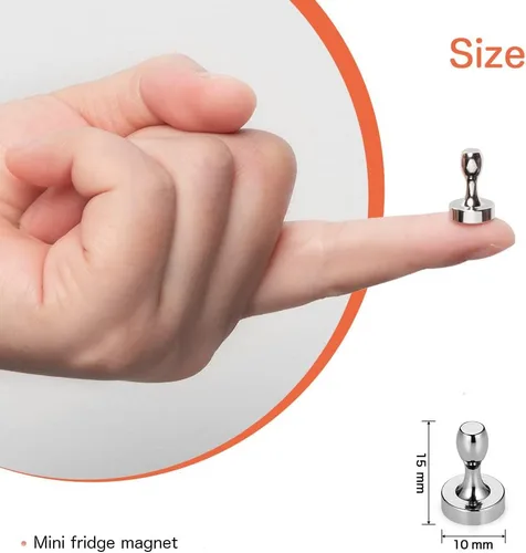 Miniatura 2 de BTLIN Imanes para nevera, pequeños y fuertes, mini pines magnéticos para cocina, refrigerador, pizarra magnética, pizarra blanca, oficina, paquete