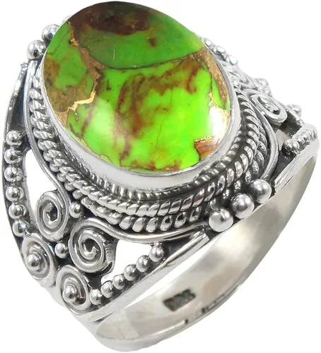 Miniatura 40 de Anillo de Plata Esterlina 925 para Mujeres con Piedra Preciosa Natural, Anillo de Compromiso de Plata Esterlina, Piedra Natal de Junio con Engaste