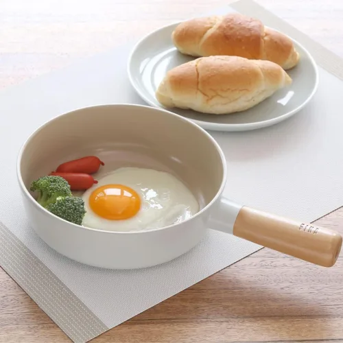 Miniatura 4 de FIKA - Mini wok de 7 pulgadas con mango de madera, utensilios de cocina compatibles con inducción para todas las estufas, sartén de revestimiento