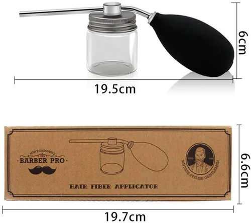 Miniatura 7 de Amagogo Botellas de spray en polvo - Herramientas de peluquería portátiles, dispensador de bomba de pulverización de purpurina seca/mica, aplicador