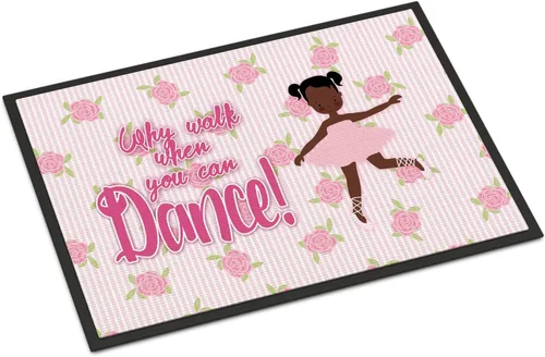 Miniatura 58 de Caroline's Treasures BB5374MAT Let's Dance Linen - Felpudo de lino verde azulado de 18 x 27 pulgadas, tapete para puerta delantera, para interiores