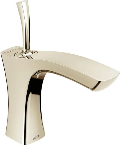 Miniatura 3 de Delta Faucet Tesla - Grifo de baño de un solo orificio de níquel cepillado, grifo de baño de una sola manija, conjunto de drenaje de metal