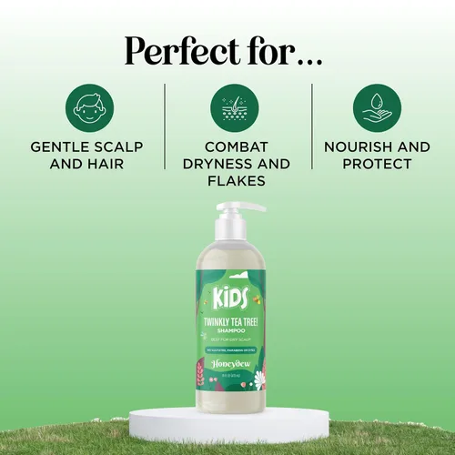 Miniatura 7 de HONEYDEW Champú limpiador para niños para cuero cabelludo seco, champú para el cuidado del cuero cabelludo escamoso seco para niños y removedor