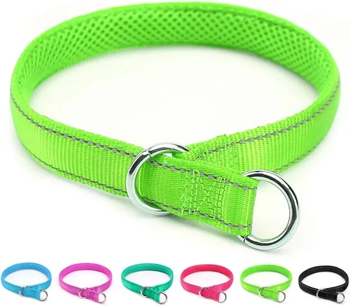 Miniatura 16 de Collar reflectante para perro, collar de perro con lazo para perros de 20 a 38 libras, collares de nailon con acolchado suave para entrenamiento