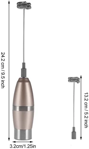 Miniatura 3 de TOPINCN Espumador de leche de acero inoxidable Eléctrico Ordeñador de alta velocidad Máquina de espuma de mano Mezclador de bebidas Mezclador