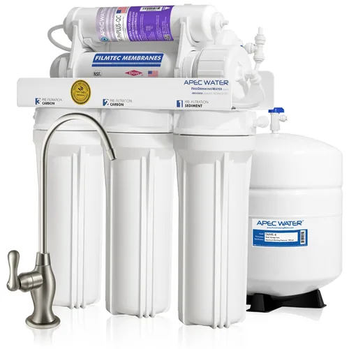 Miniatura 12 de APEC Water Systems RO-PUMP-120V Sistema de filtración de agua potable de ósmosis inversa ultra seguro de nivel superior con bomba de refuerzo