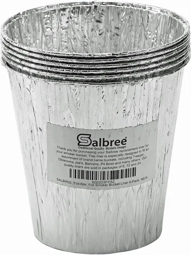 Miniatura 3 de Bandeja de revestimiento de papel de aluminio para cubeta de ahumador con goteo para atrapar grasa, compatible con Traeger, Oklahoma Joe, Behrens