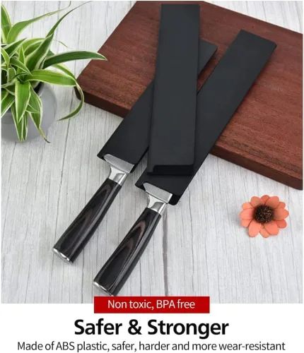 Miniatura 3 de Funda para cuchillo, protector de borde para cuchillo de chef, cubiertas universales para cuchillas de cocina, sin BPA, funda de cuchillo forrada