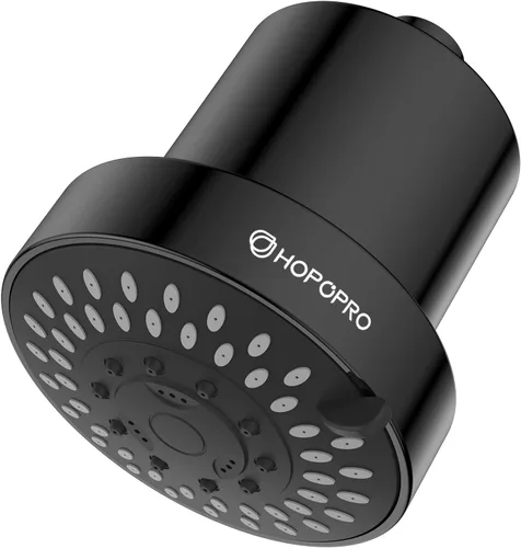 Miniatura 21 de HOPOPRO - Regadera con filtro de alto caudal, 5 modos, fijo de alta presión con filtro, 2 en 1 para agua dura, elimina el 99% de cloro y mejora