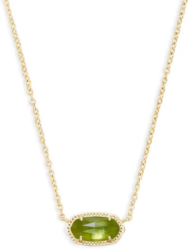 Collar con dije Kendra Scott Elisa para mujer, joyería de moda, chapado en oro de 14 quilates